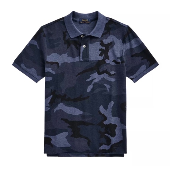 POLO RALPH LAUREN BLUE CAMO POLO - Picture 5 of 13